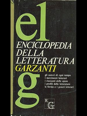Bild des Verkufers fr Enciclopedia della letteratura Garzanti zum Verkauf von Librodifaccia