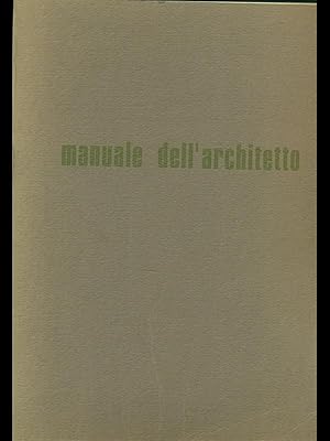 Manuale dell'architetto.