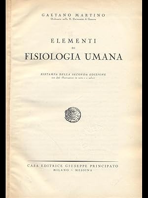 Imagen del vendedor de Elementi di fisiologia umana a la venta por Librodifaccia