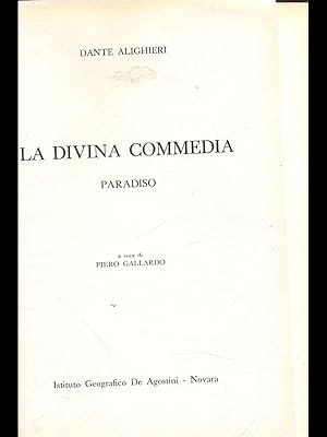 Bild des Verkufers fr La Divina Commedia - Paradiso zum Verkauf von Librodifaccia