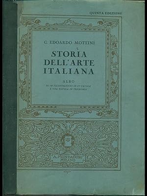 Bild des Verkufers fr Storia dell'arte italiana zum Verkauf von Librodifaccia