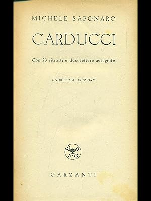 Bild des Verkufers fr Carducci zum Verkauf von Librodifaccia