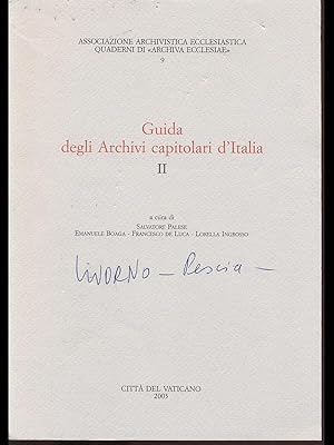 Guida degli Archivi capitolari d'Italia II