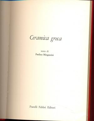 Bild des Verkufers fr Ceramica greca zum Verkauf von Librodifaccia