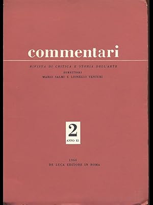 Commentari - rivista di critica e storia dell'arte 2 anno XI