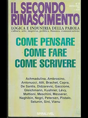 Bild des Verkufers fr Il secondo rinascimento n. 8/1993 zum Verkauf von Librodifaccia