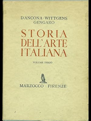 Immagine del venditore per Storia dell'arte italiana vol. 3 venduto da Librodifaccia