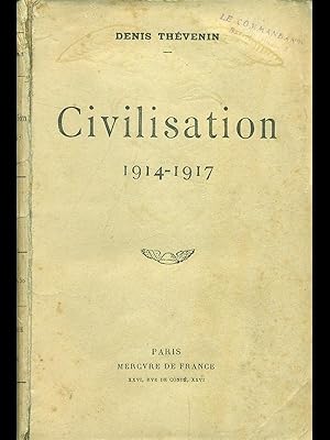 Image du vendeur pour civilisation 1914-1917 mis en vente par Librodifaccia