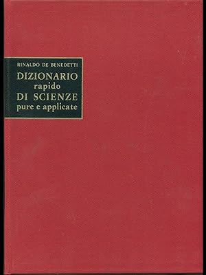 Bild des Verkufers fr Dizionario rapido di scienze pure e applicate zum Verkauf von Librodifaccia