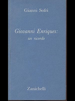 Seller image for Giovanni Enriques: un ricordo for sale by Librodifaccia