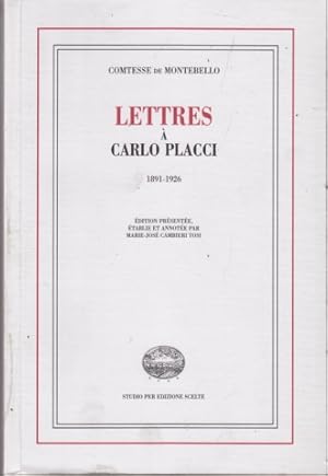 Bild des Verkufers fr Lettres a' Carlo Placci 1891-1926. zum Verkauf von Librodifaccia