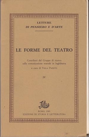 Bild des Verkufers fr Le Forme del Teatro Vol.IV zum Verkauf von Librodifaccia