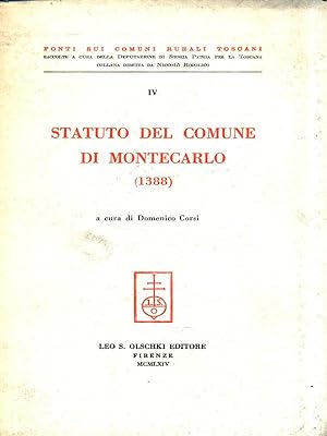 Statuto del comune di Montecarlo (1388)