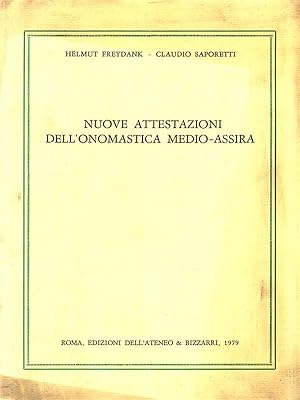 Bild des Verkufers fr Nuove attestazioni dell'onomastica medio-assira zum Verkauf von Librodifaccia