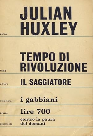 Immagine del venditore per Tempo di rivoluzione venduto da Librodifaccia