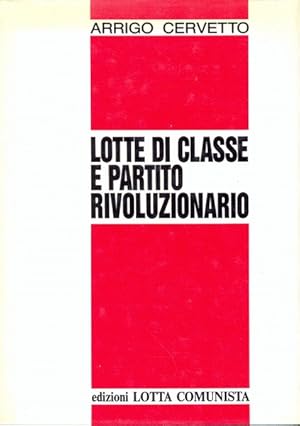 Bild des Verkufers fr Lotte di classe e partito rivoluzionario zum Verkauf von Librodifaccia