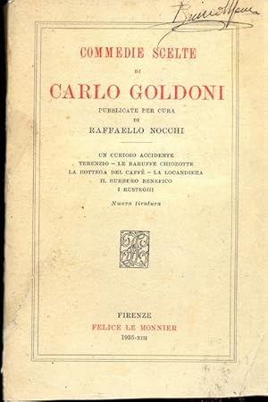 Bild des Verkufers fr Commedie scelte di Carlo Goldoni zum Verkauf von Librodifaccia