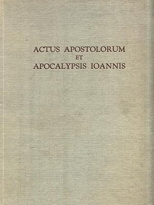 Bild des Verkufers fr Actus Apostolorum et Apocalypsis Ioannis zum Verkauf von Librodifaccia