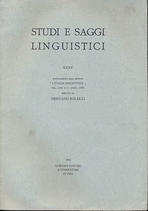 Studi e saggi linguistici