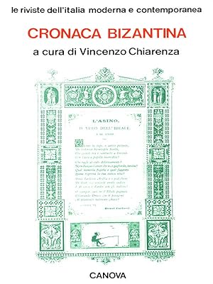 Imagen del vendedor de Cronaca bizantina a la venta por Librodifaccia