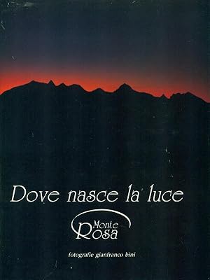 Dove nasce la luce Monte Rosa