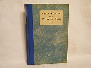 Bild des Verkufers fr Letters Home from India and Irak 1925 zum Verkauf von curtis paul books, inc.