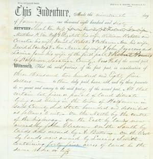 Full Covenant Deed: Sale of Property in Saratoga County, New York, to Robert Powers, from Sarah V...