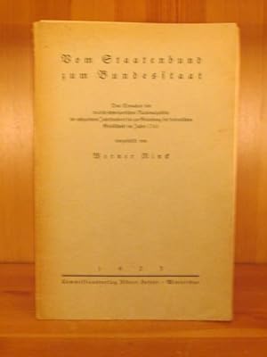 Vom Staatenbund zum Bundesstaat. Das Erwachen des deutsch-schweizerischen Nationalgeistes im acht...