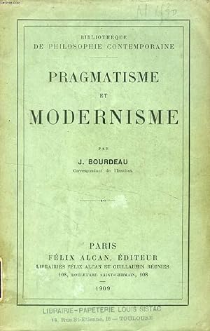 Bild des Verkufers fr PRAGMATISME ET MODERNISME zum Verkauf von Le-Livre
