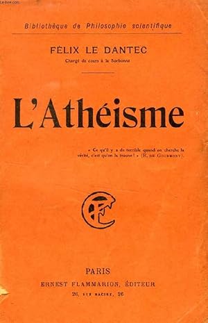 Image du vendeur pour L'ATHEISME mis en vente par Le-Livre