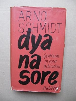 Imagen del vendedor de Dya na sore. Gesprche in einer Bibliothek. a la venta por Antiquariat Schrter -Uta-Janine Strmer