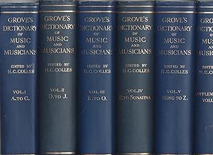 Seller image for GROVE'S DICTIONARY OF MUSIC AND MUSCIANS. Fourth Edition. 5 Volumes plus supplementary volume. for sale by BOOK NOW