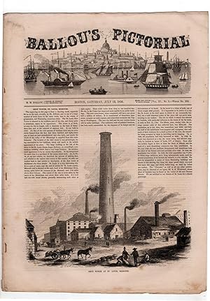 Seller image for Ballou's Pictorial Drawing-Room Companion, July 12,1856. 17 Engravings. Shot Tower, St. Louis; Hug-Seu-Tsene; Hunt & Webster; Moorish Architecture; Grand Ducal Palace, Schwerin; State Normal School, Trenton; Daniel J. Coburn; Alphonse de Lamartine; Oakland Female Institute for sale by Singularity Rare & Fine