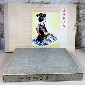 Seller image for Images du Japon, 36 peintures d'Albert Brenet. Au soleil-levant, notes de Jean de la Varende sur Albert Brenet et sur le nippon. for sale by Latulu