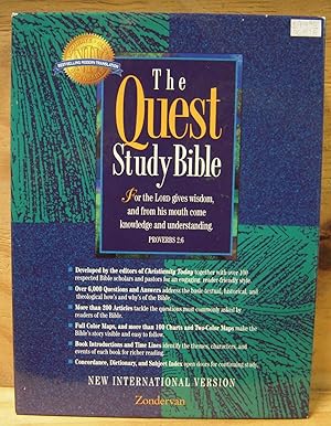 The Quest Study Bible: New International Version/Navy Top-Grain Leather