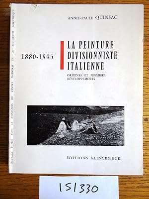 Bild des Verkufers fr La Peinture Divisionniste Italienne: Origines et Premiers Developpements 1880-1895 zum Verkauf von Mullen Books, ABAA