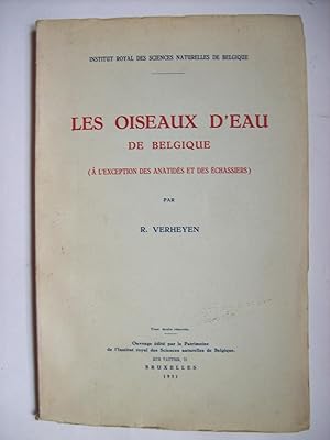 Les oiseaux d'eau de Belgique (à l'exception des anatidés et des échassiers)