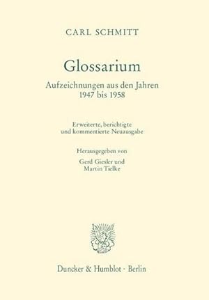 Seller image for Glossarium. for sale by BuchWeltWeit Ludwig Meier e.K.