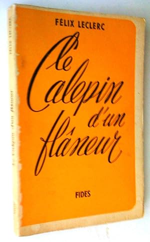 Bild des Verkufers fr Le Calepin d'un flaneur zum Verkauf von Claudine Bouvier