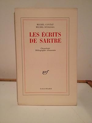 Seller image for Les Ecrits De Sartre: Chronologie, Bibliographie, Commentee for sale by Temple Bar Bookshop