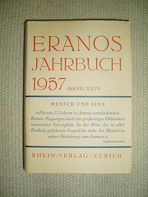 Imagen del vendedor de Eranos Jahrbuch 1957 : Band XXVI : Mensch und Sinn a la venta por Expatriate Bookshop of Denmark
