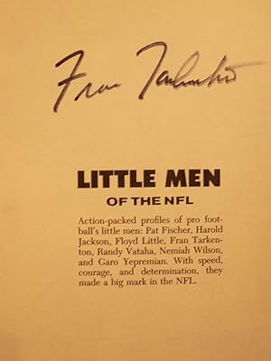 Seller image for Little men of the NFL (The Punt, pass, and kick library) SIGNED BY FRAN TARKENTON for sale by Prestonshire Books, IOBA