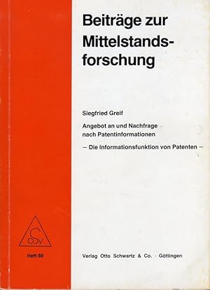 Seller image for Beitrge zur Mittelstandsforschung. for sale by Bchergalerie Westend