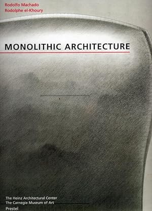 Imagen del vendedor de Monolithic Architecture. a la venta por Bchergalerie Westend