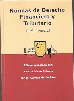 Bild des Verkufers fr Normas de Derecho Financiero y Tributario. Parte general zum Verkauf von SOSTIENE PEREIRA