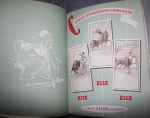 Catalogo de propagana taurina 1961. Imprenta-Litografia Ortega Valencia-Espana. Catalogo Muestrar...