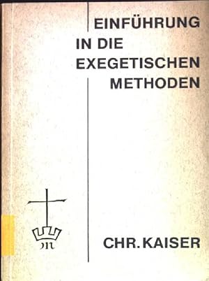 Immagine del venditore per Einfhrung in die exegetischen Methoden venduto da books4less (Versandantiquariat Petra Gros GmbH & Co. KG)