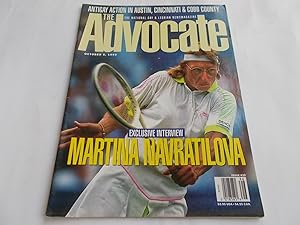 Seller image for The Advocate (Issue No. 639, October 5, 1993): The National Gay and Lesbian Newsmagazine (Magazine) (Martina Navratilova Cover Photo and Feature Interview) for sale by Bloomsbury Books