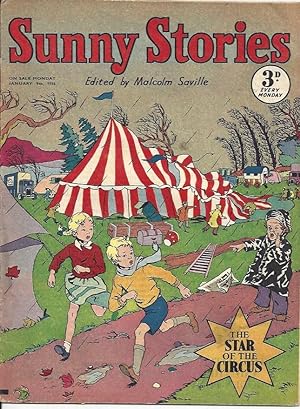 Imagen del vendedor de Sunny Stories - the Star of the Circus - Monday January 9th, 1956 - Containing Tim on the Trail (Leyland) a la venta por Peakirk Books, Heather Lawrence PBFA