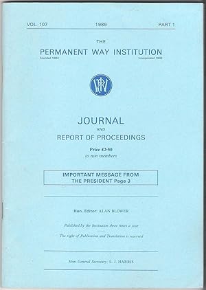 Journal and Report of Proceedings Vol.107, 1989, Part 1